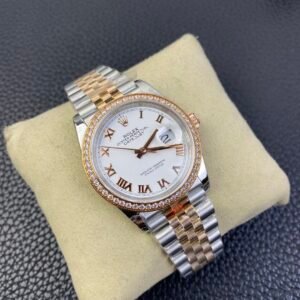 Rolex Rose Gold Log Diamond Ring