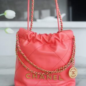 Chanel 23A 22Mini  orange-red Bag