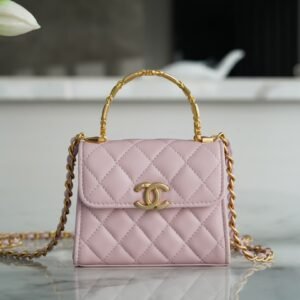 Chanel 22B Enamel Handle Chain Bag