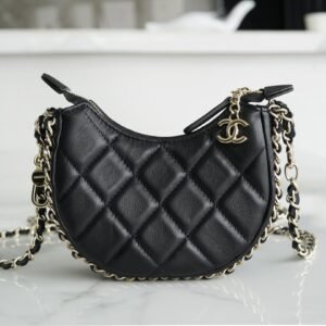 Chanel 23p Moon/Cream Bag Small Black