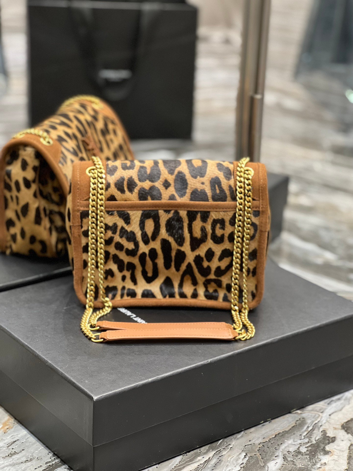 Leopard Print Handbag - Image 5