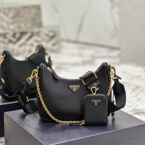 Detachable P Re-Edition 2005 Saffiano Leather Bag